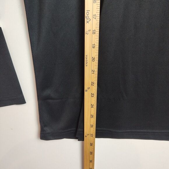 NWT Snap-on 1/4-Zip Sweatshirt Men's M Black Long Sleeves Logo Lightweight - Picture 6 of 11